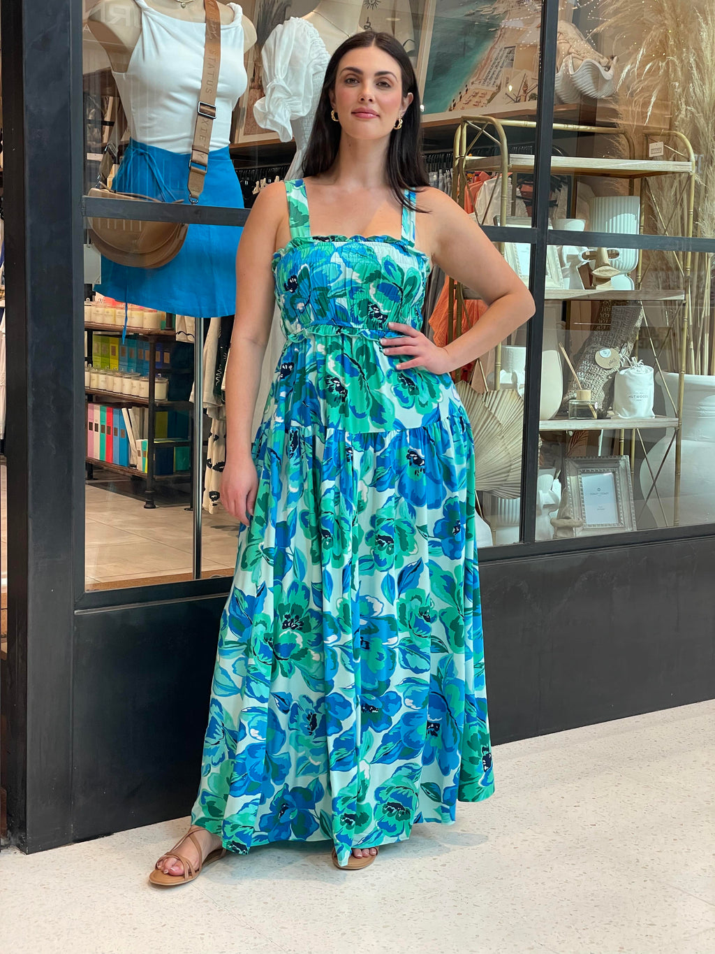 Floral Dress - Blue