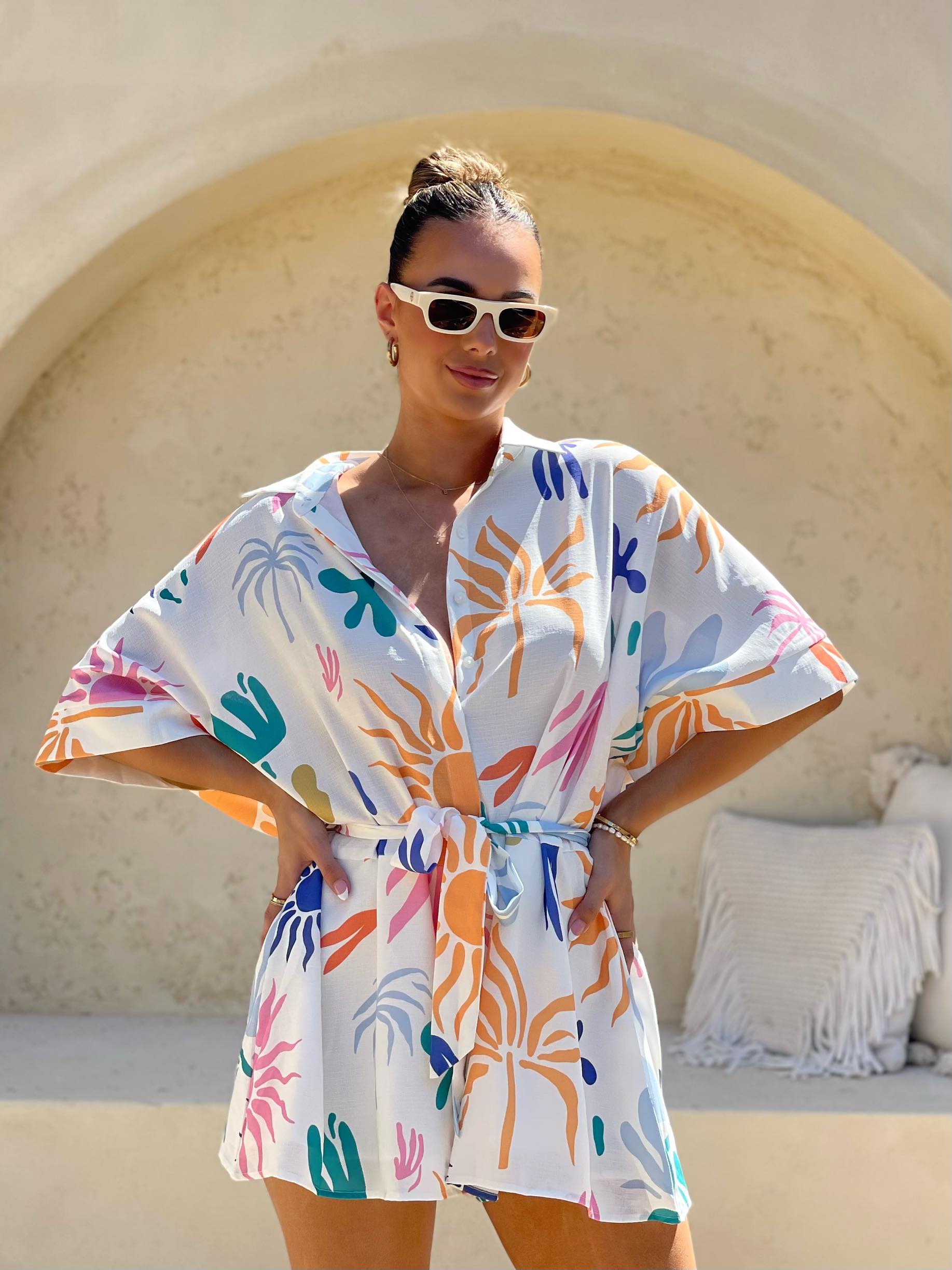 Tropical Print Playsuit