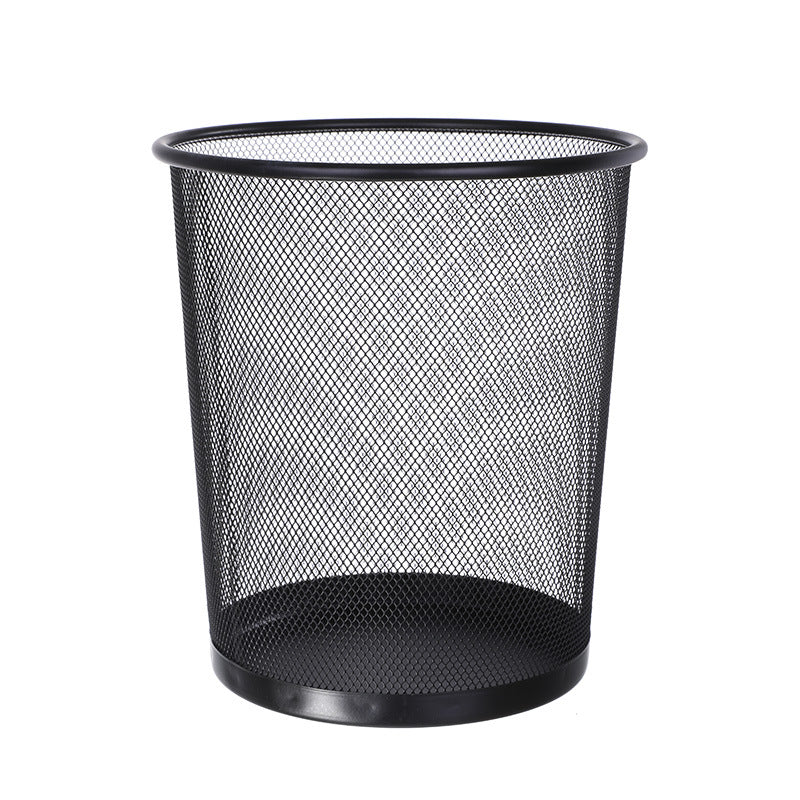 Nuvarey Household iron large trash basket kitchen storage bin