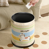 Nuvarey Round kitchen toilet bathroom large capacity large trash basket storage bin