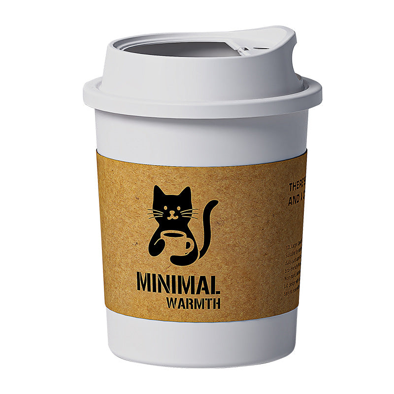 Nuvarey Creative coffee cup trash can milk tea shop bedroom living room kitchen office high value