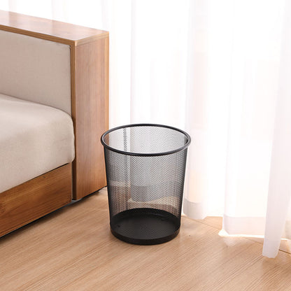 Nuvarey Household iron large trash basket kitchen storage bin