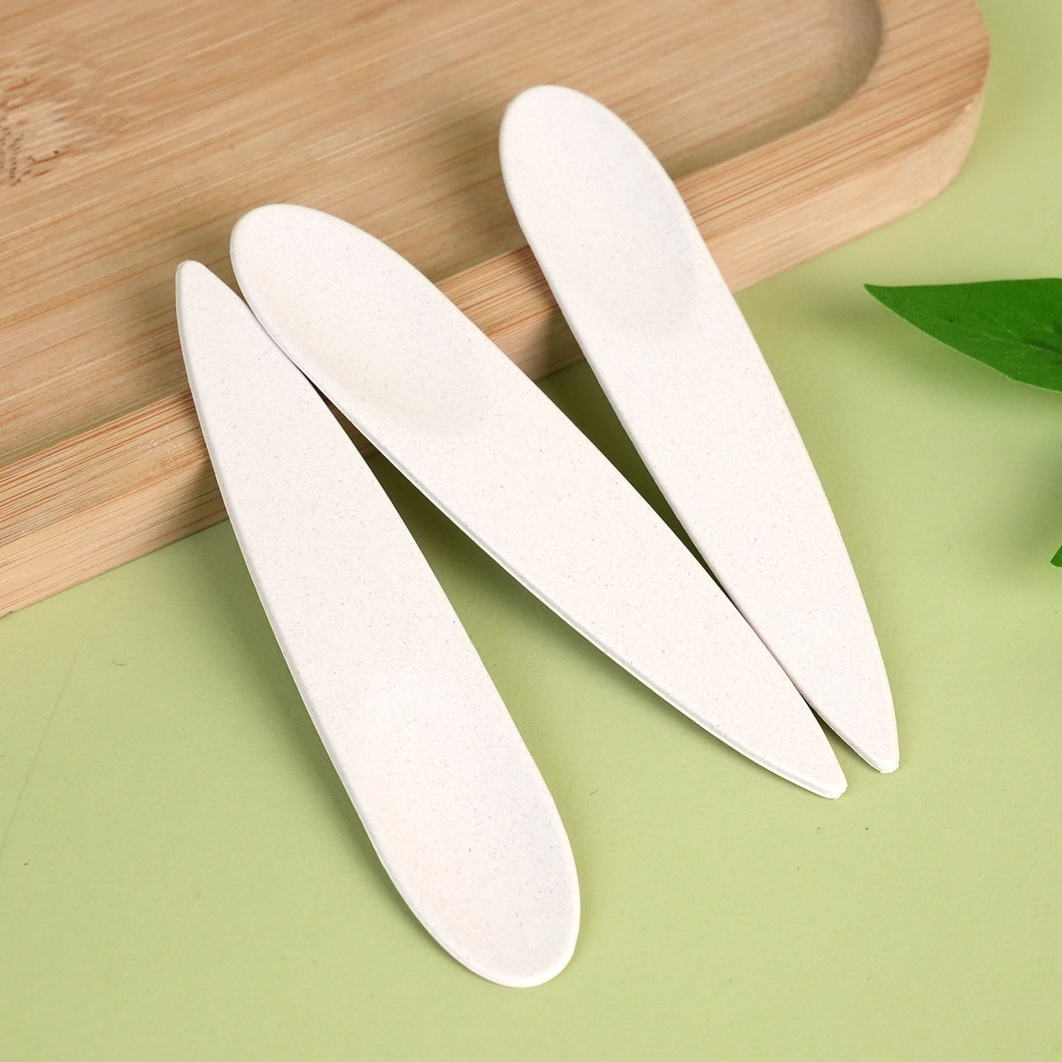 Nuvarey Food grade biodegradable material ice cream individual packaging thickened spoon ice cream spoon