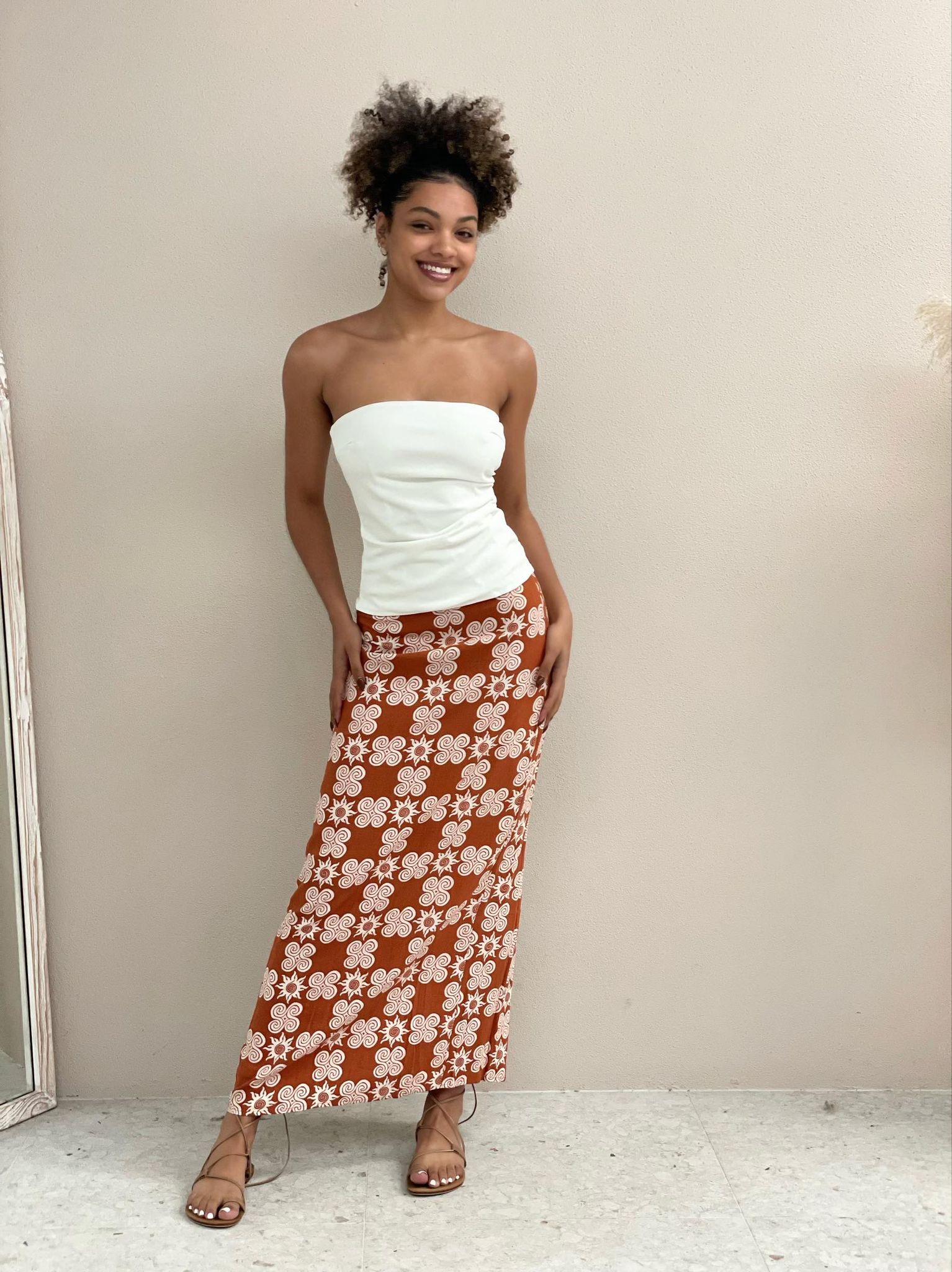 Strapless Top - White