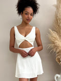 White Cutout Dress
