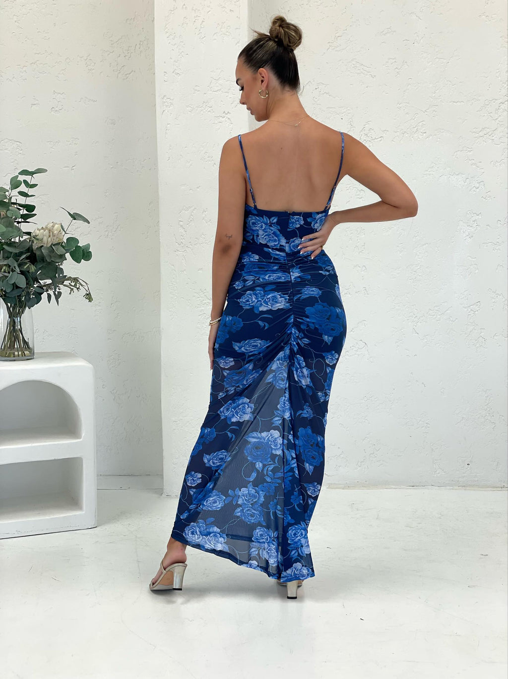 Floral Satin Dress