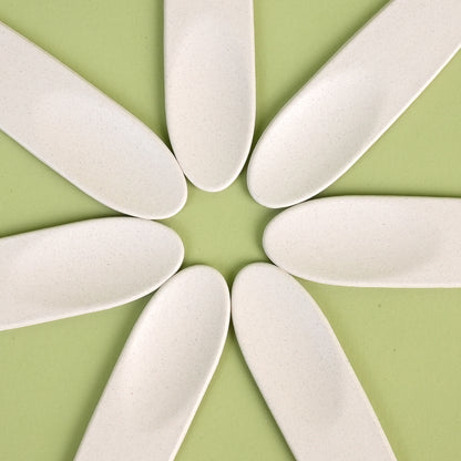 Nuvarey Food grade biodegradable material ice cream individual packaging thickened spoon ice cream spoon
