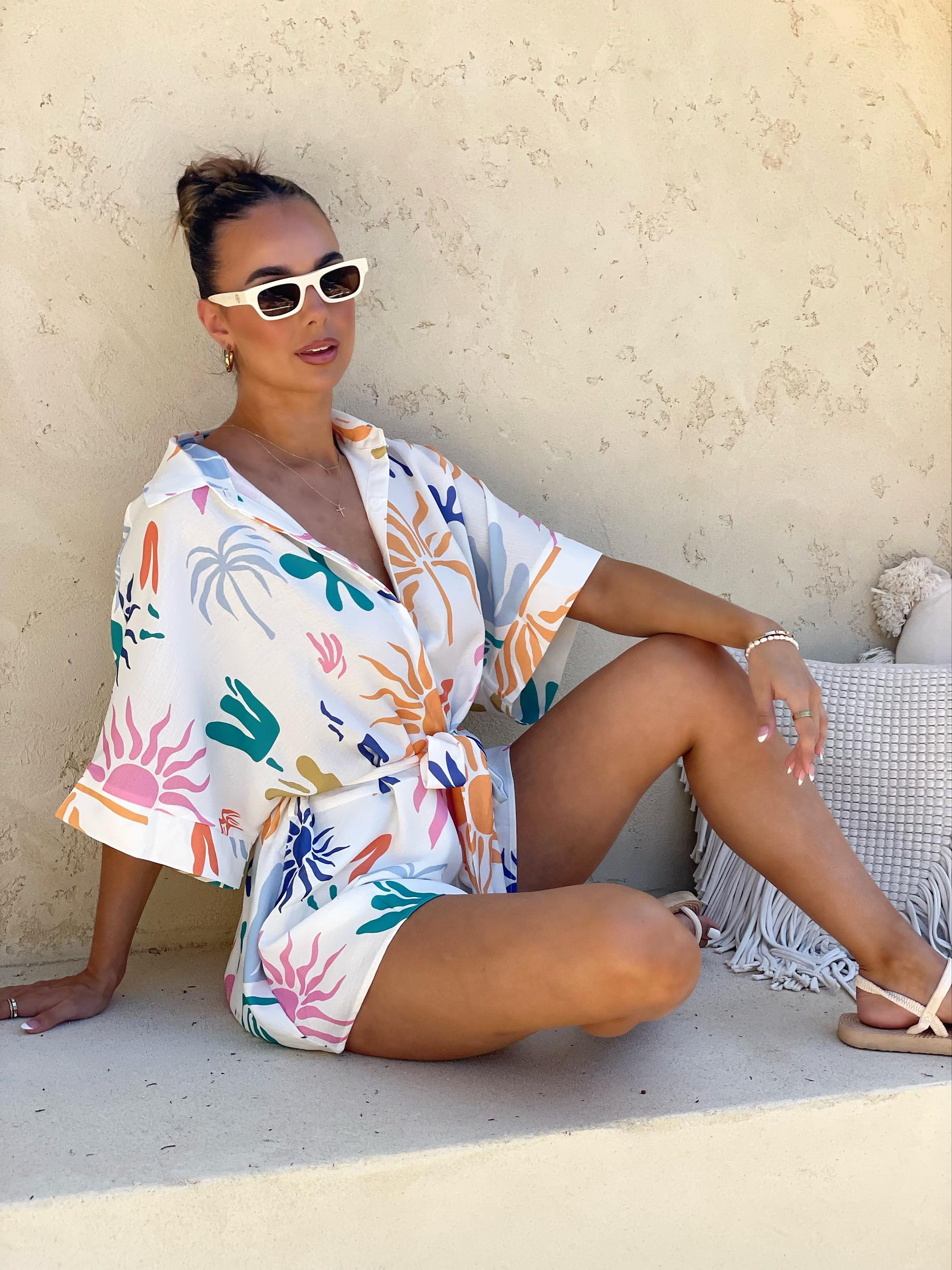 Tropical Print Playsuit