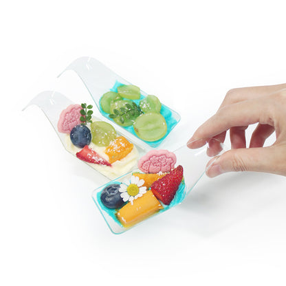 Nuvarey Dessert dish, soy sauce dish, disposable dish, mini flavor dish, dipping sauce dish, cake dish, tea break mousse cup
