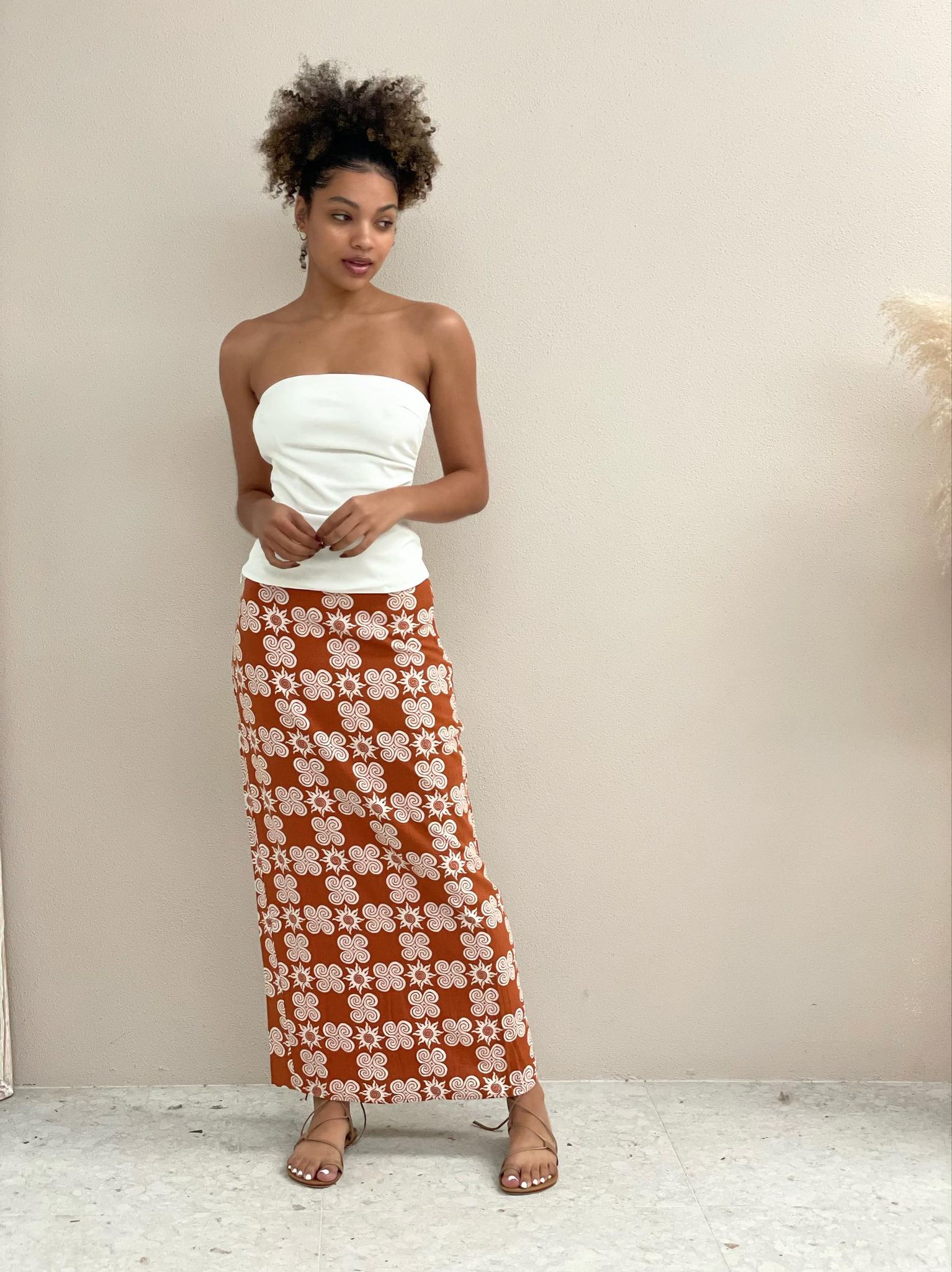 Strapless Top - White