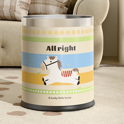 Nuvarey Round kitchen toilet bathroom large capacity large trash basket storage bin