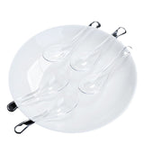 Nuvarey Plastic disposable spoons, whole bag of disposable spoons, plastic spoons with packaging, edible grade