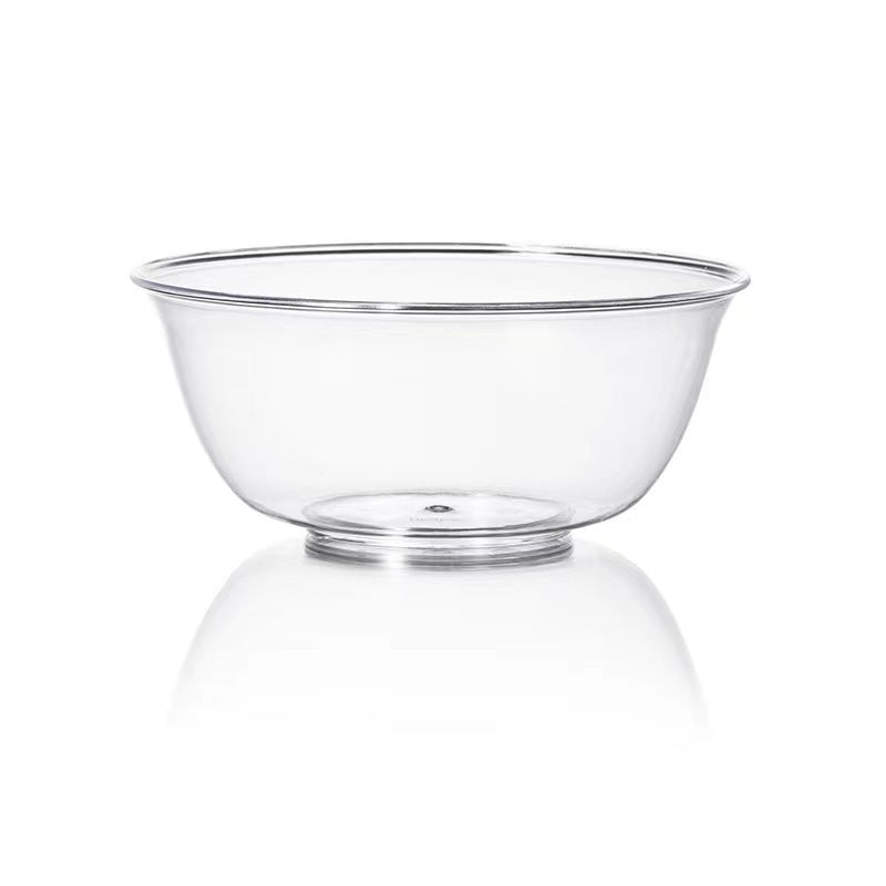 Nuvarey Disposable bowl 350 ml crystal aviation bowl plastic noodle bowl outdoor picnic dessert bowl food grade