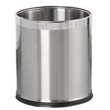 Nuvarey Stainless steel kitchen bathroom toilet office large capacity trash can