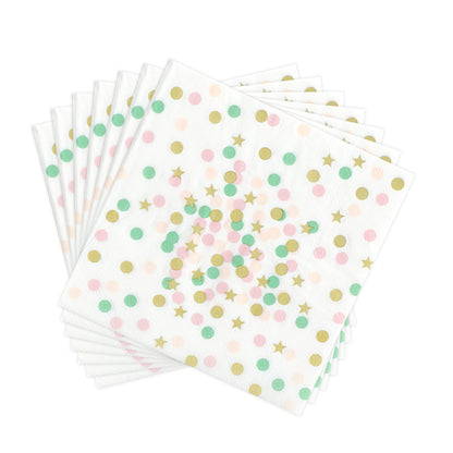 Nuvarey 9-Inch and 7-Inch Party Disposable Paper Plates (25 Each), 25 Paper Cups, 25 Napkins, 25 Forks and Knives, Dinnerware Party Set – Packaging May Vary