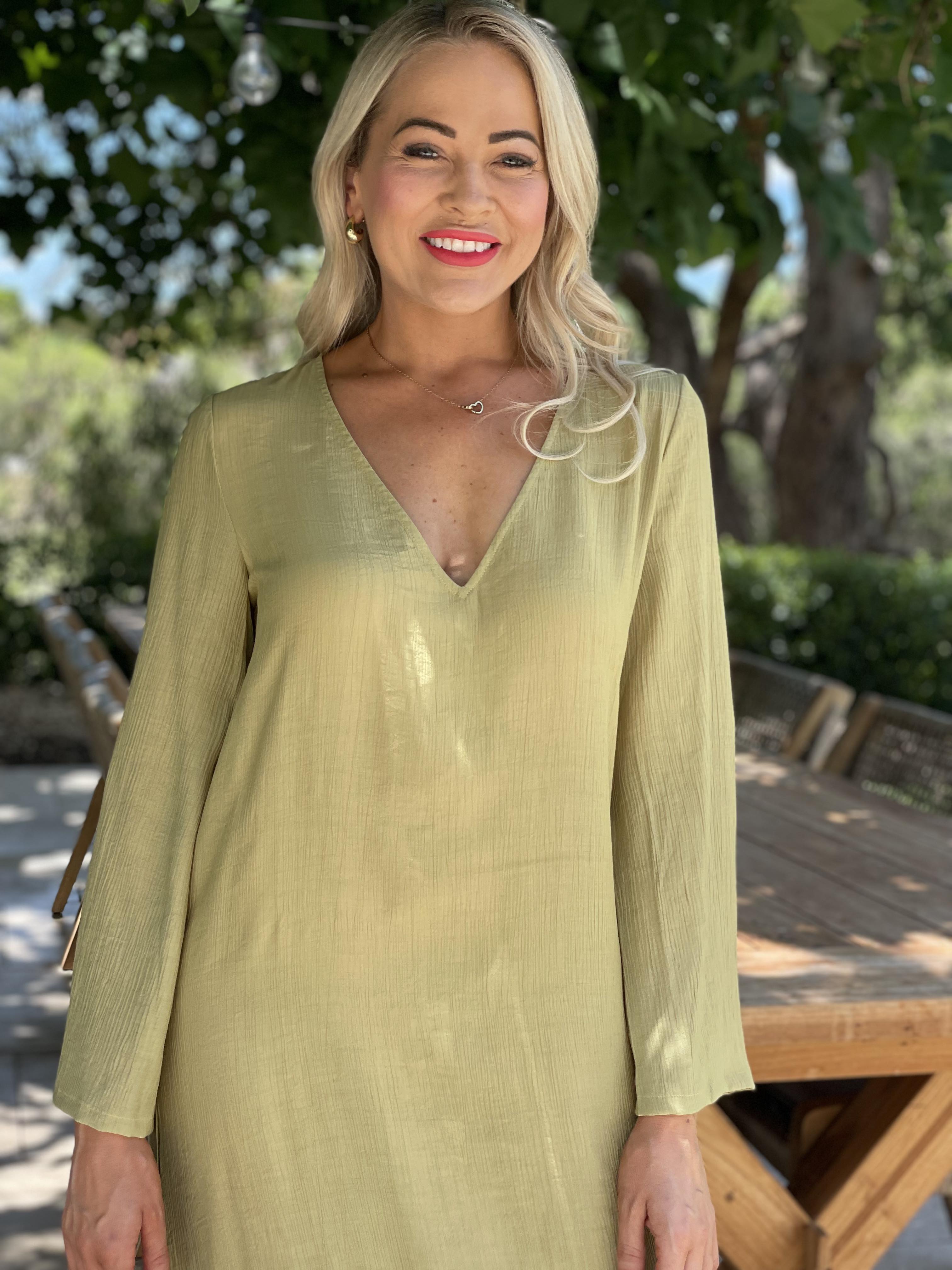 Maxi Dress - Olive Green
