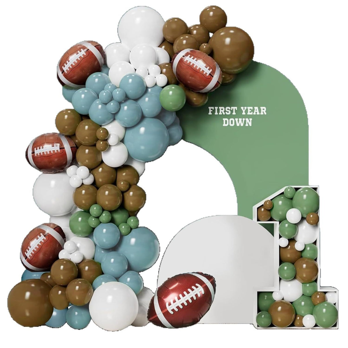 Nuvarey Aluminum Foil Balloon Football Game Sports Themed Party Decoration