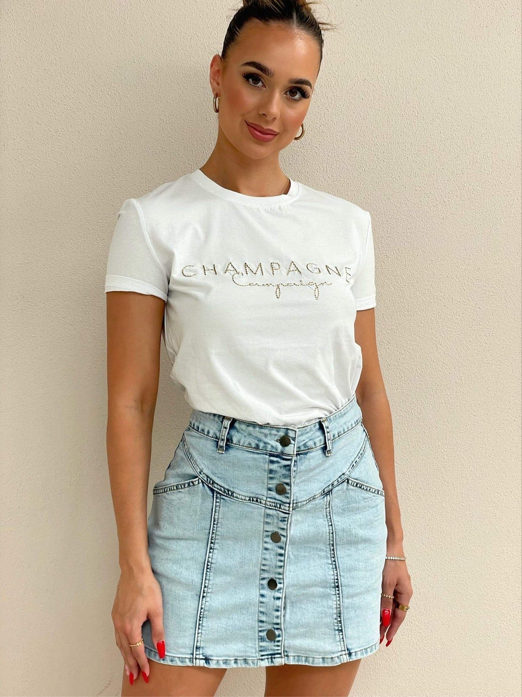 Denim Skirt - Classic Blue