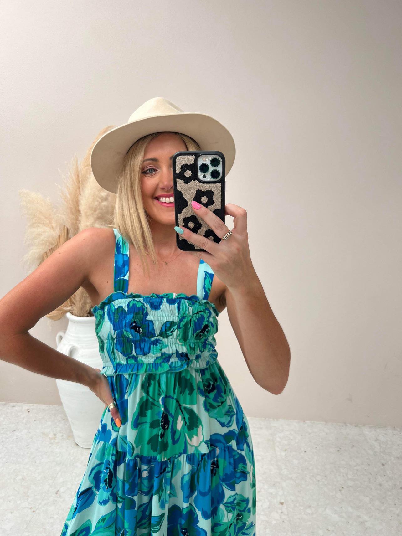 Floral Dress - Blue