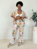 Retro Print Pants