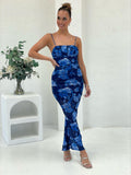 Floral Satin Dress