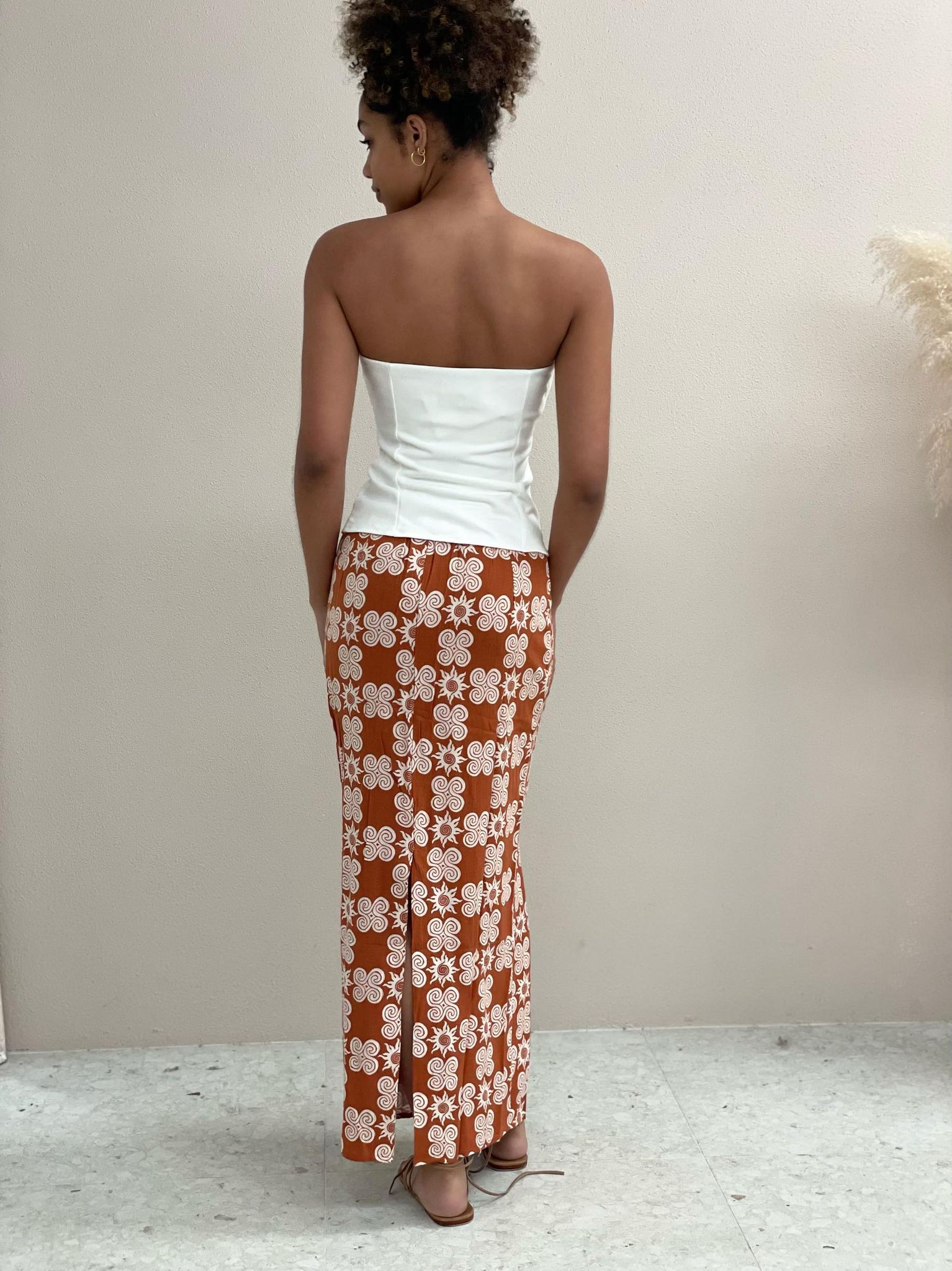 Strapless Top - White