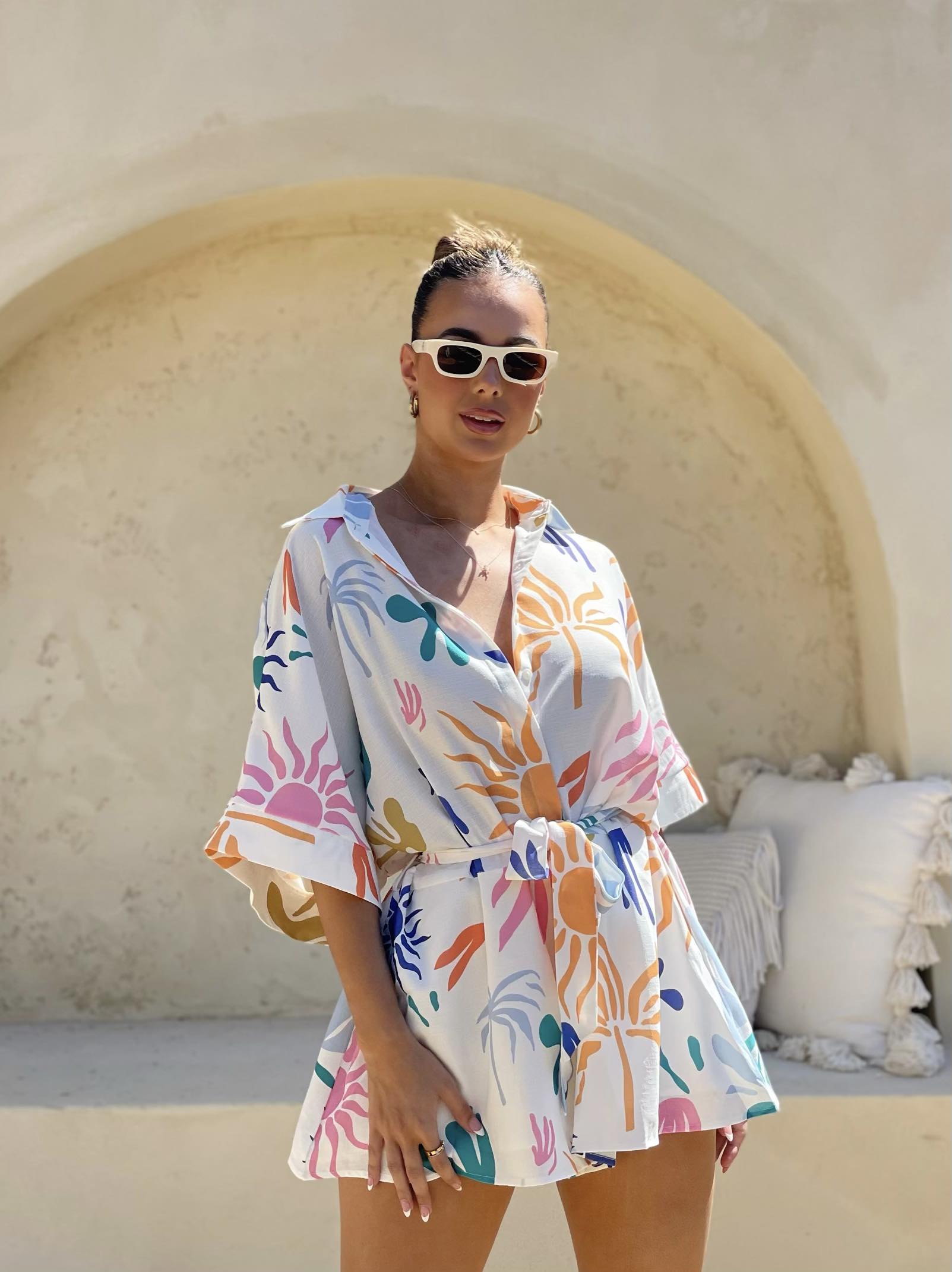 Tropical Print Playsuit