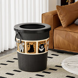 Nuvarey Middle-aged style trash can living room kitchen bathroom large trash can